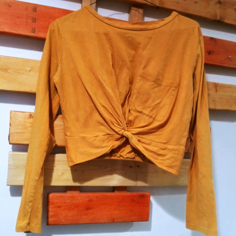 Yellow Long Sleeve Top